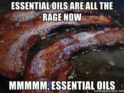 essential oil bacon