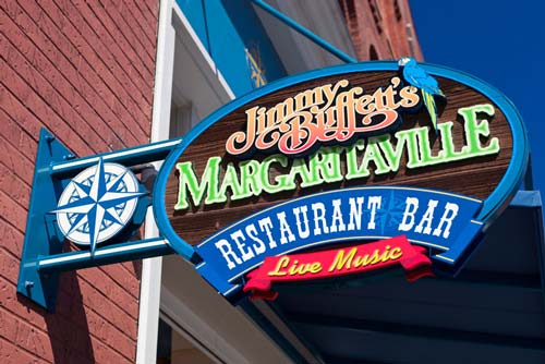 Jimmy Buffett's Margaritaville Restaurant sign