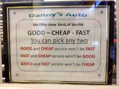 cheap sign