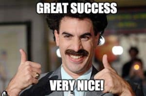 Borat great success very nice