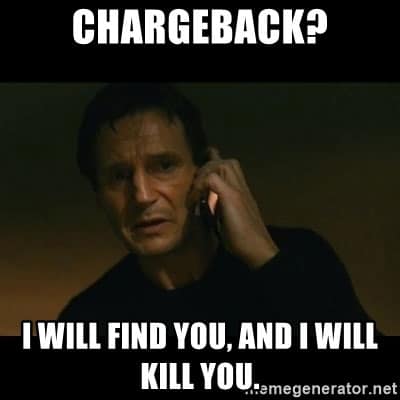 Chargeback meme