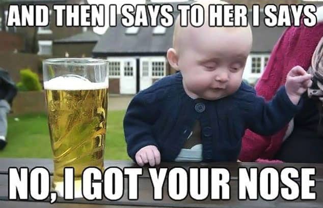 drunk baby