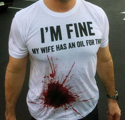 I'm fine essential oil tshirt