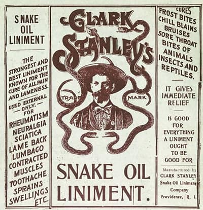 snake oil salesman