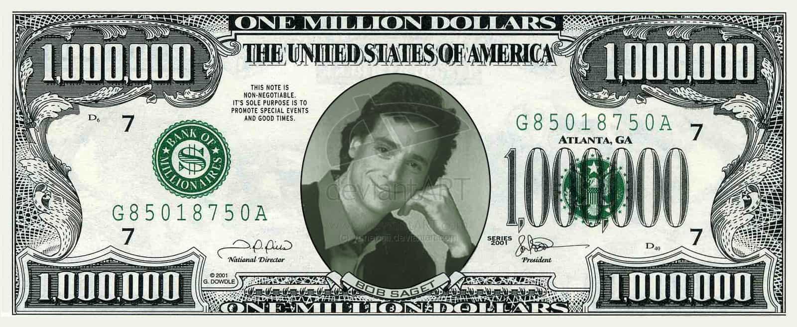 million dollar bill