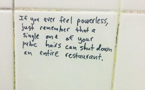 bathroom wall wisdom