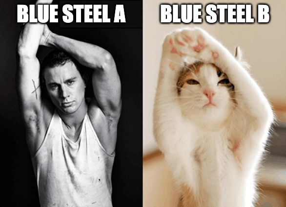 blue steel test