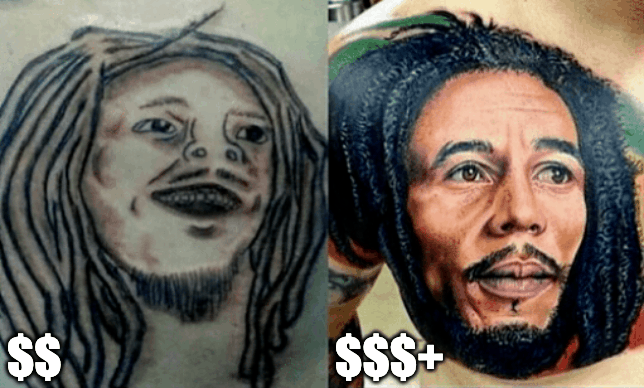 Bob Marley tattoo