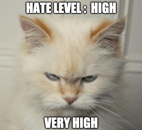 hate level high