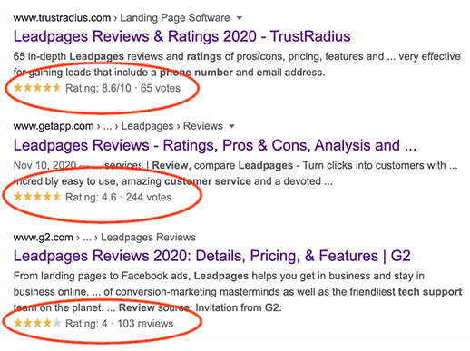 Leadpages reviews