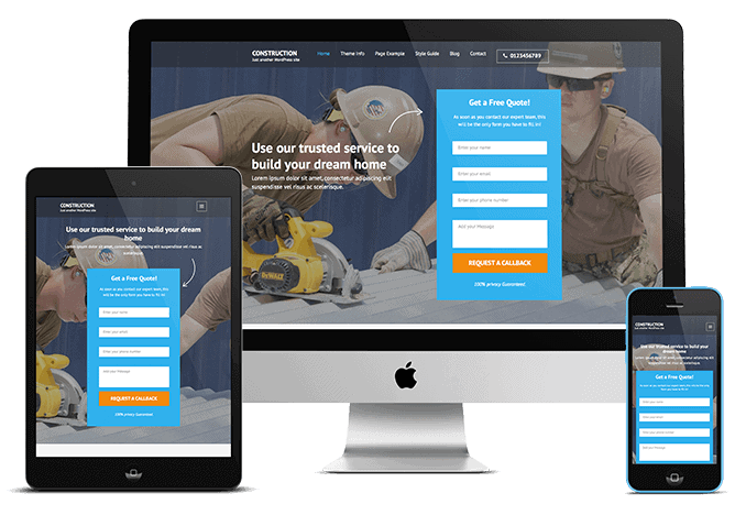 mobile responsive landing pages