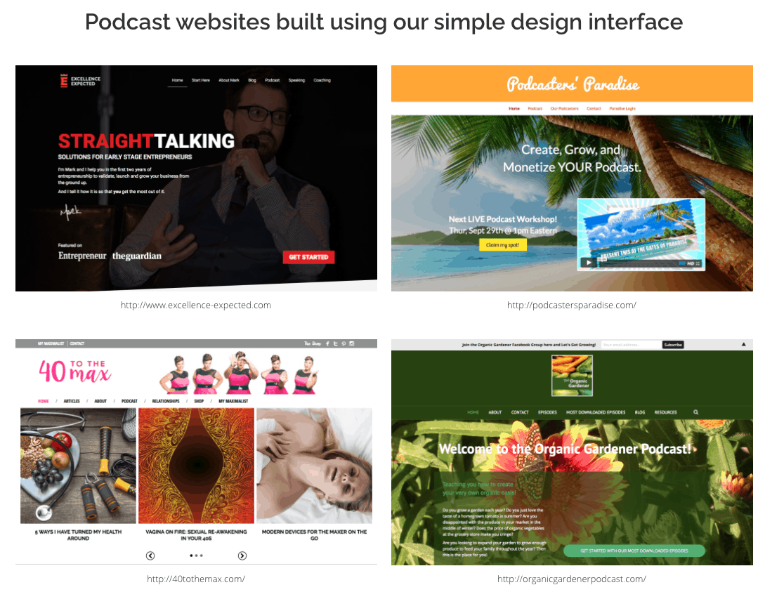 Podcast Websites