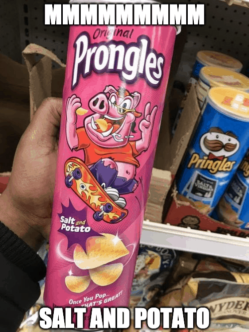 salt and potato prongles