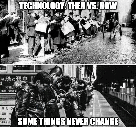 technology then and now