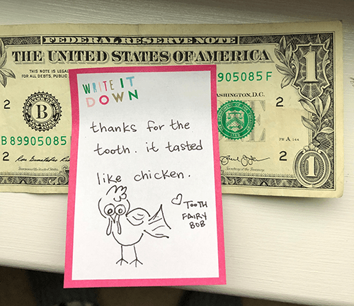 tooth fairy note