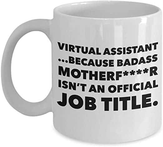 virtual assistant mug