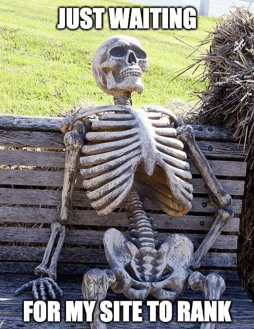 waiting for my site to rank