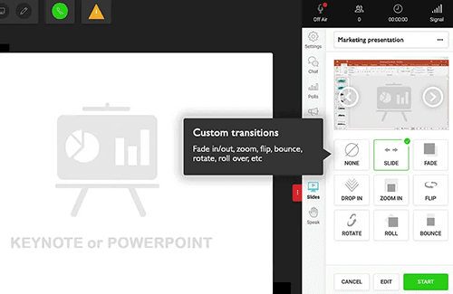 WebinarJam easy presentations