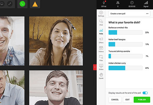 WebinarJam polls and surveys